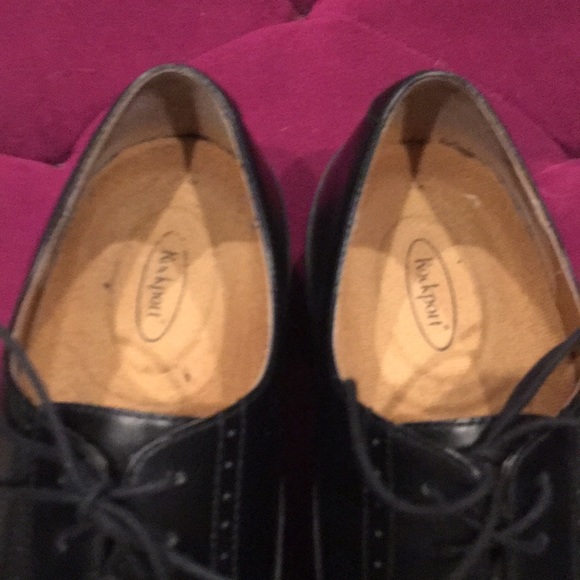 3/$60 Rockport Ortho cap toe black shoes. Sz 13M - Picture 3 of 8